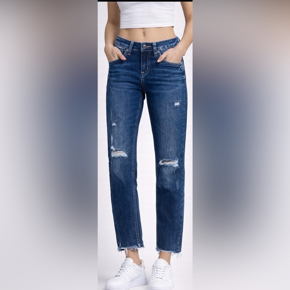 Silver boyfriend Jeans